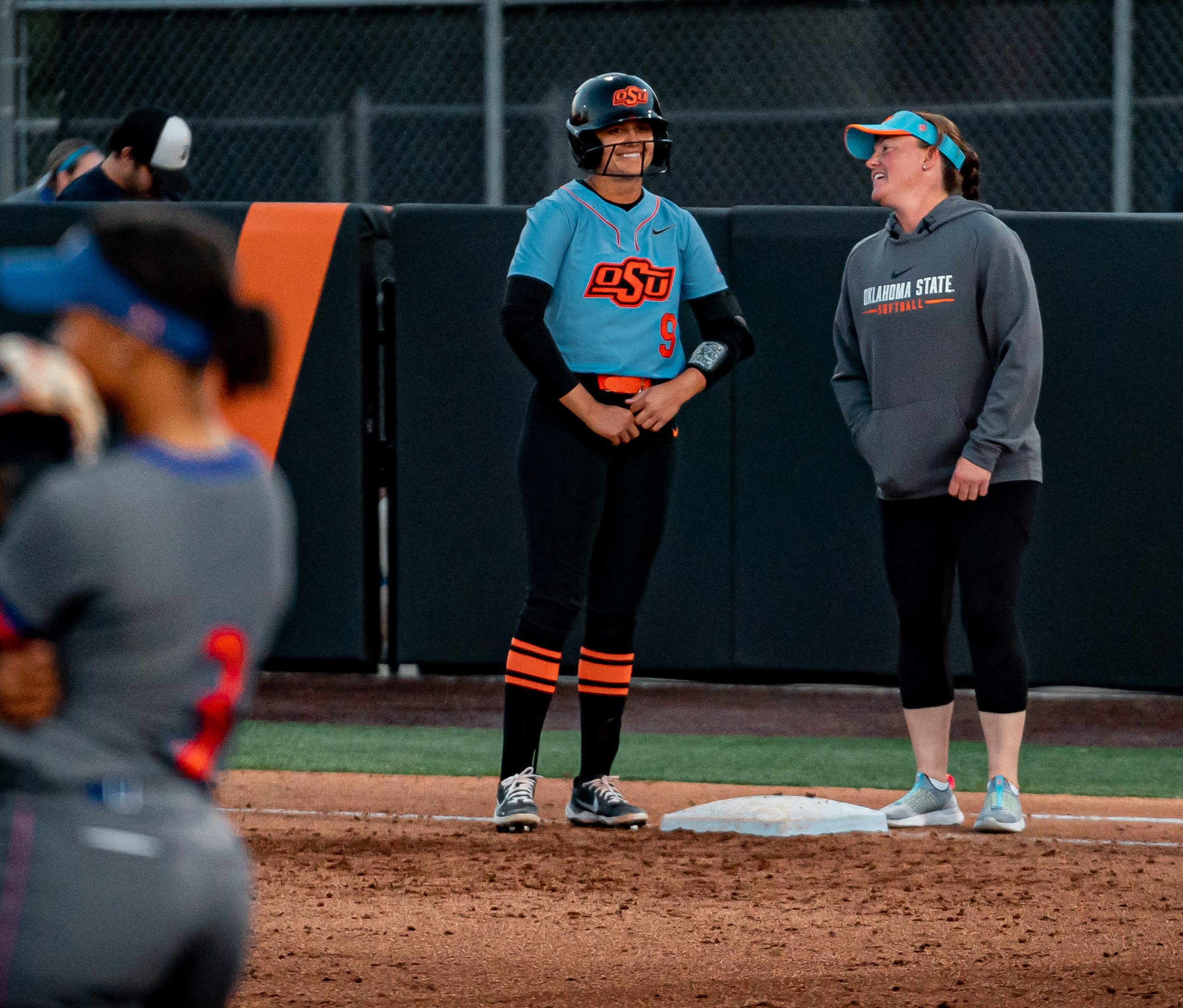 Chyenne Factor helped lead Oklahoma State softball to four straight Women's College World Series appearances during her Cowgirl career. A citizen of the Seminole Nation of Oklahoma, she seeks to encourage Native American girls to pursue their dreams, whatever they may be. (photo courtesy of Oklahoma State Athletics).