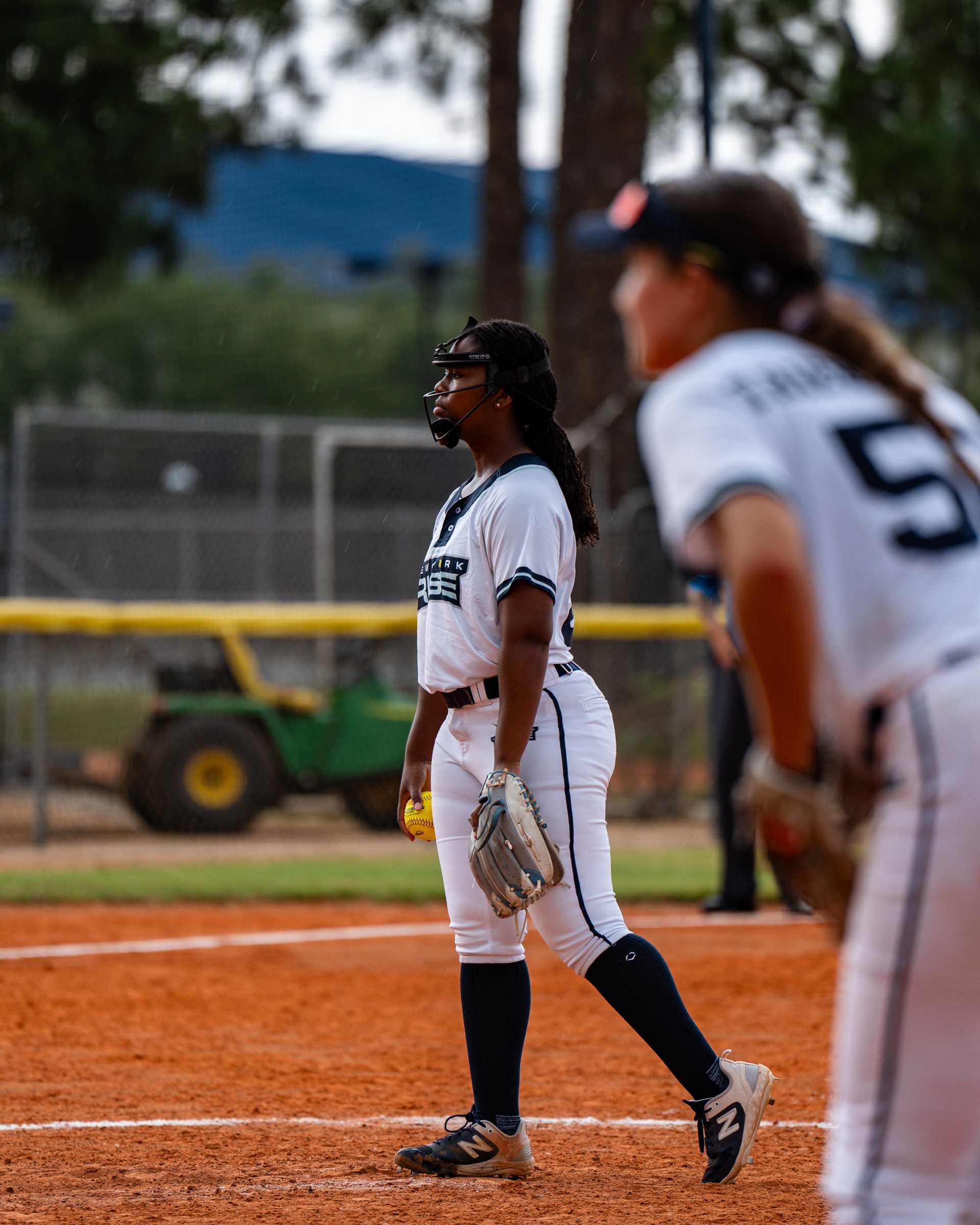 Chenise Delce played for the New York Rise in 2024. It was her second season of professional softball (photo courtesy of the New York Rise).